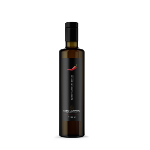 Condimento a base di Olio extra vergine di oliva aromatizzato al PEPERONCINO
