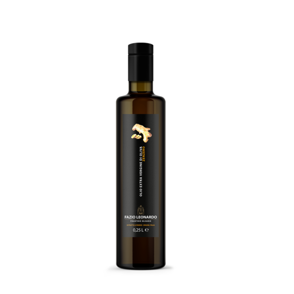 Condimento a base di Olio extra vergine di oliva aromatizzato allo ZENZERO